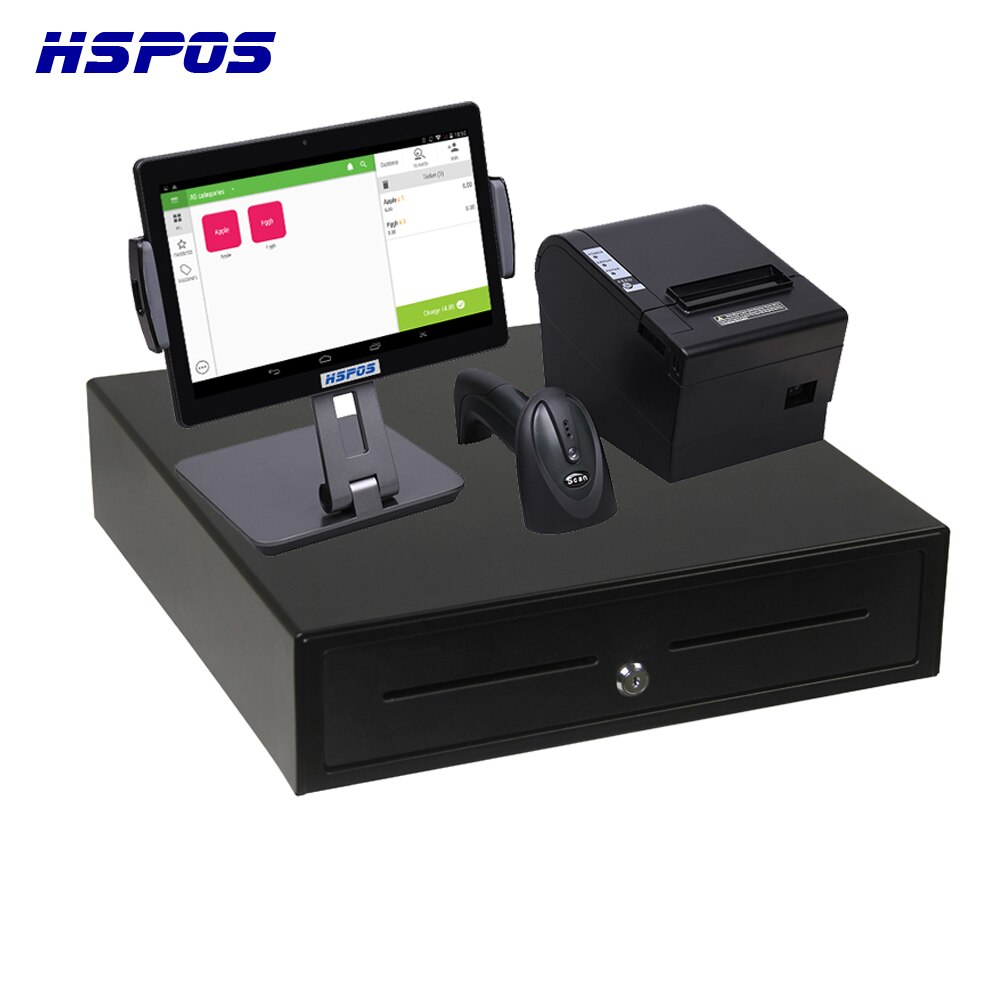 Fashion 10 inch tablet POS touch screen pos systemprinter,,cash drawer fpr billing order cash register